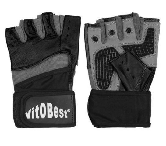 Vit.O.Best Guantes Con Muñequera Cuero Xl