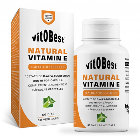 Vit.O.Best Vitamina E Natural 60 Vegecaps - Vit.O.Best