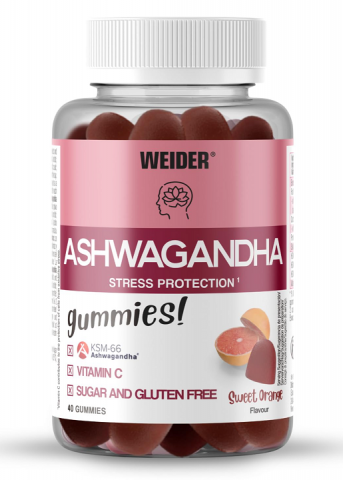 Weider Ashwagandha 40 Gummies Naranja Dulce - Weider