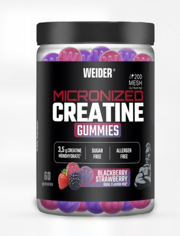 Weider Creatine 200 Mesh 60 Gummies Dual Flavor - Weider