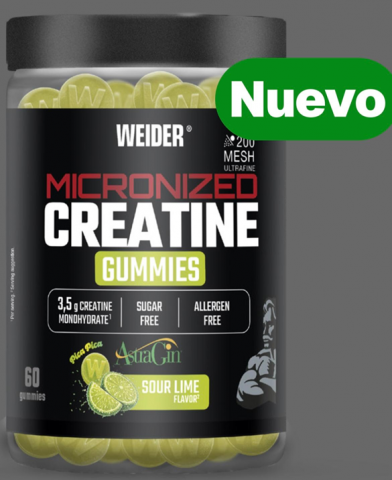Weider Creatine 200 Mesh 60 Gummies Lima - Weider