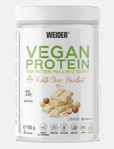 Weider VEGAN Protein 750 GR Choco Blanco Avellana