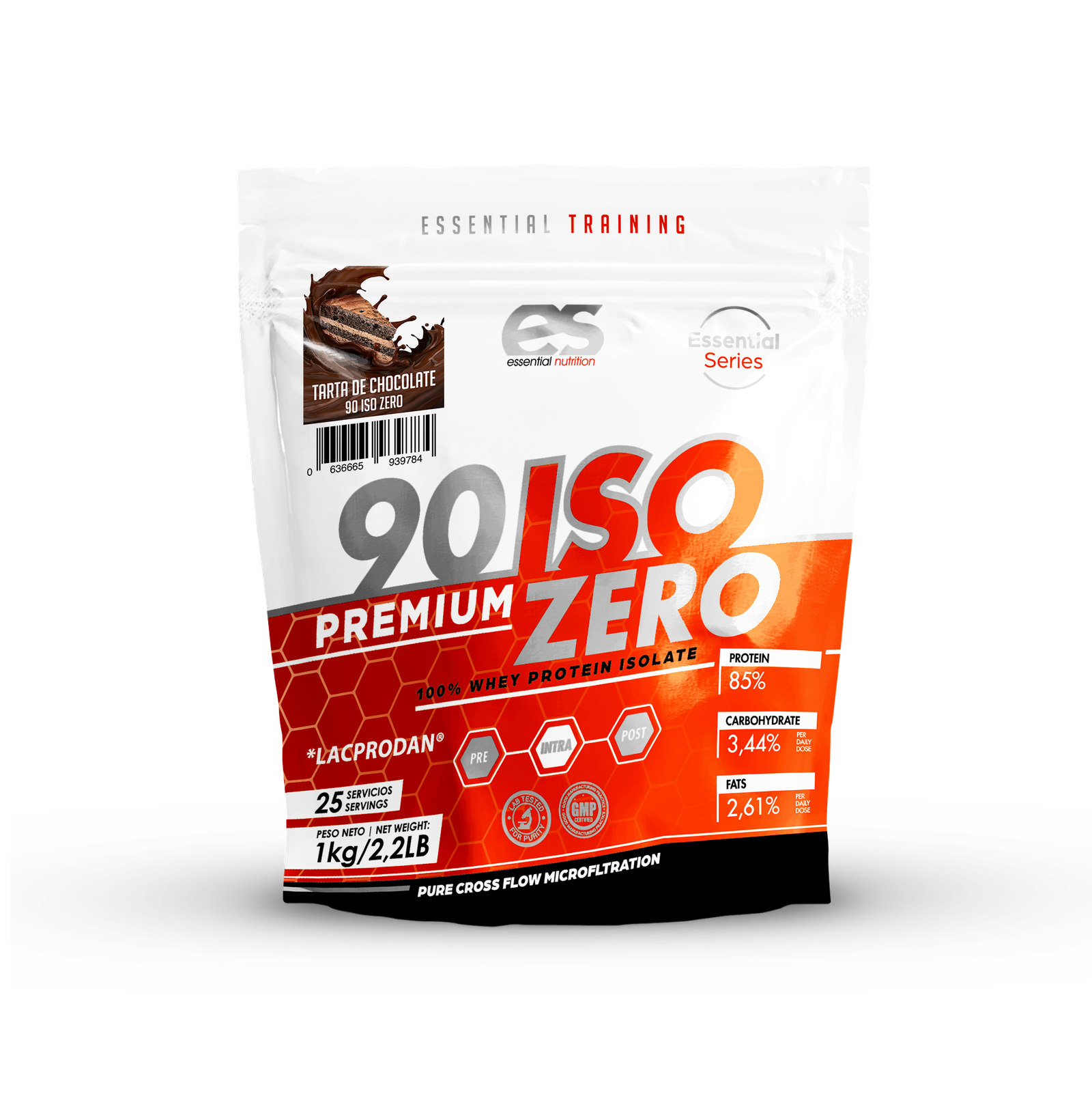ISO ZERO 90 ESSENTIAL Lacprodan® - Tarta de Chocolate, 1kg