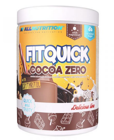FITQUICK COCOA ZERO Bebida de Cacao en Polvo, Enriquecida con Magnesio