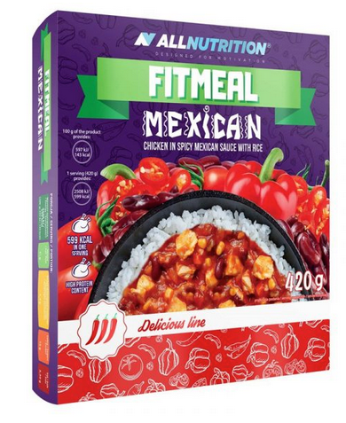 FITMEAL MEXICAN Pollo en Salsa Mexicana Picante con Arroz
