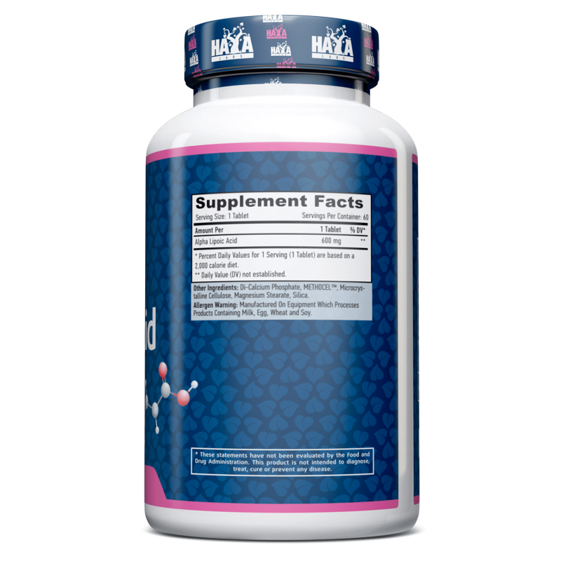 Alpha Lipoic Acid -Time Release- 600 mg. - 60 Tab