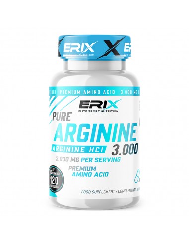 ARGININE 3.000 MG (120 Cápsulas) - Erix Nutrición