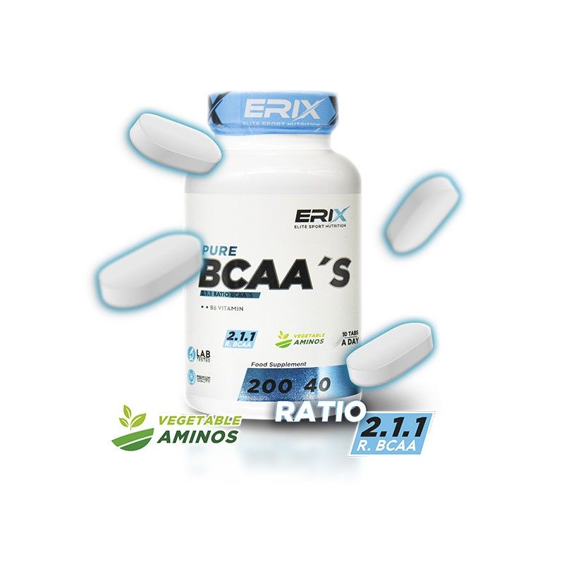 BCAA´S 2.1.1 (200 Comprimidos) - Erix Nutrición imagen 2