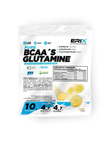 BCAA’S + GLUTAMINA ( Kiowa ) 1 x 10 Gr. - Erix Nutrición