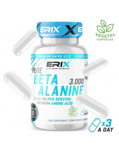 Beta alanine 3000 MG. 90 (Cápsulas) - Erix Nutrición imagen 2
