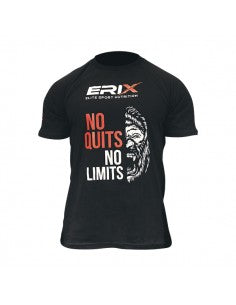 Camiseta "NO QUITS, NO LIMITS" Negra