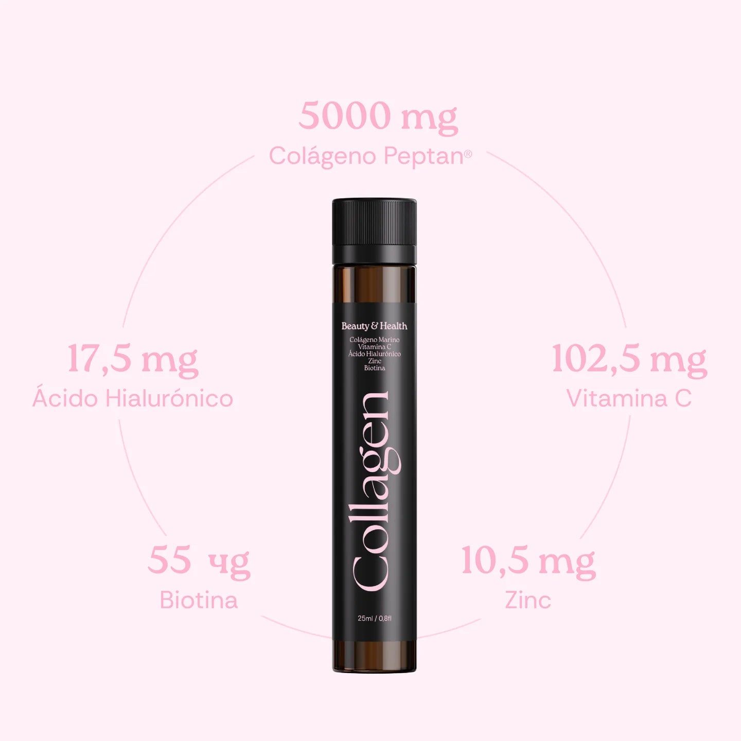 FOR HER - COLLAGEN BEAUTY & HEALTH + Biotina, Ácido hialurónico, Vit C y Zinc