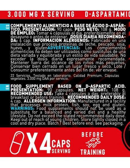 DAA (90 Cápsulas) - Erix Nutrición imagen 5