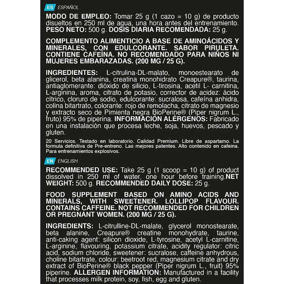 EXPLOSIVE STRENGTH 500 GR - Erix Nutrición imagen 7