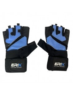 Guante muñequera Negro/Azul - Erix Nutrición