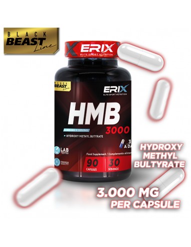 HMB 3000 MG (90 Cápsulas) - Erix Nutrición imagen 2