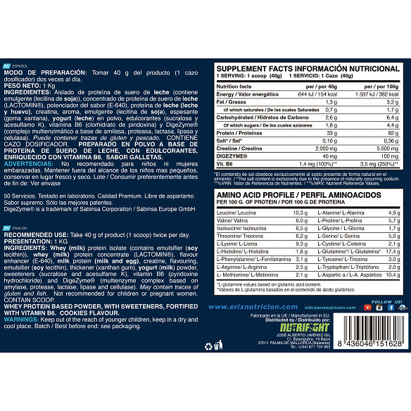 ISO ADVANCED PLUS 2 KG - Erix Nutrición imagen 4