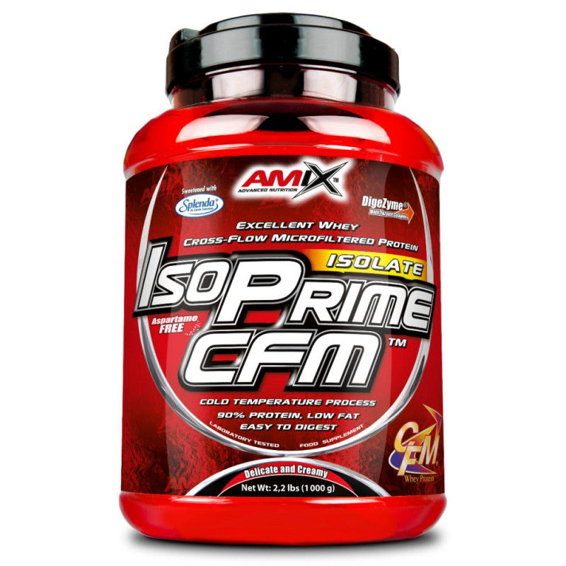 Isoprime CFM Isolate 1 kg NEUTRO,CHOCOLATE,CHOCO-COCO,FRESA,VAINILLA,PLATANO, COOKIES&CREAM,MANZANA VERDE CON CANELA,FRUTAS DEL BOSQUE,PIÑA COLADA,LIMA,FRAMBRUESA AZUL, DOBLE CHOCO BLANCO