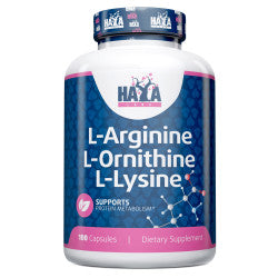 L-Arginina L-ornitina L-lisina 100 Caps. - Haya Labs