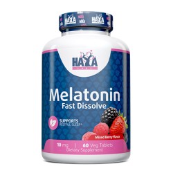 Melatonina Rápida Disolución Sabor Mezcla Frutos 10 Mg 60 Tabs - Haya Labs