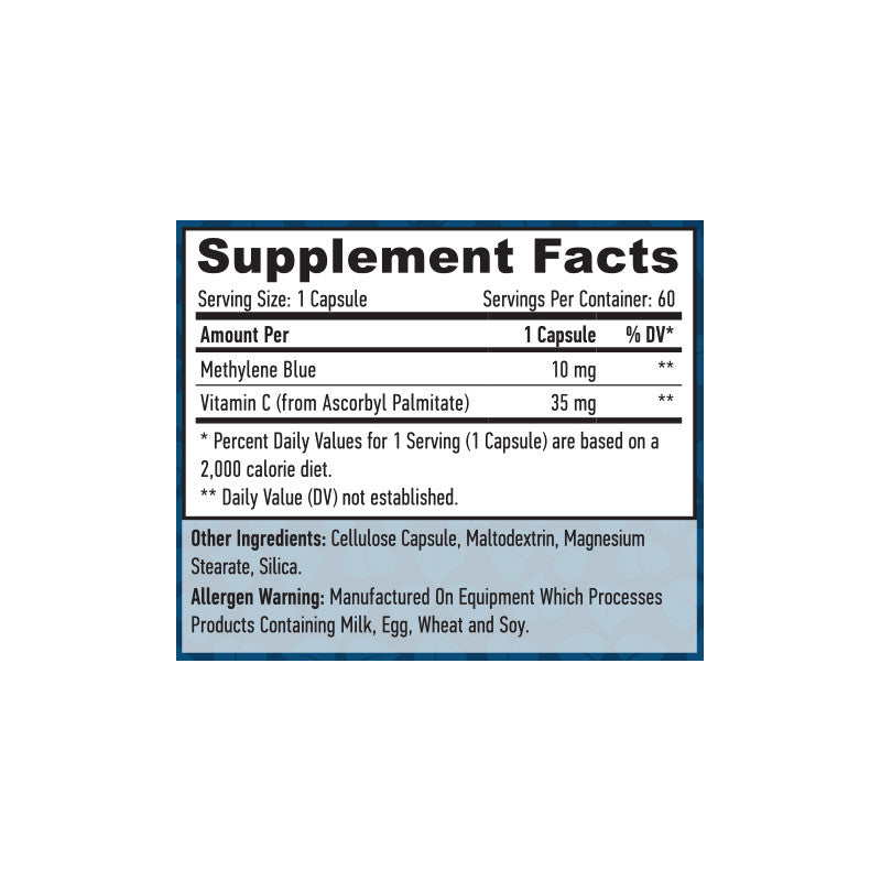 Methylene Blue 10 mg - 60 Vcaps