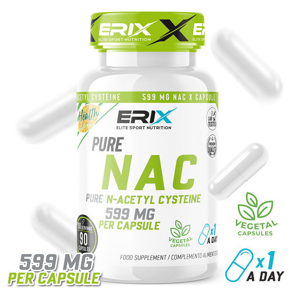 NAC N-Acetil Cisteína (90 Cápsulas) - Erix Nutrición imagen 4