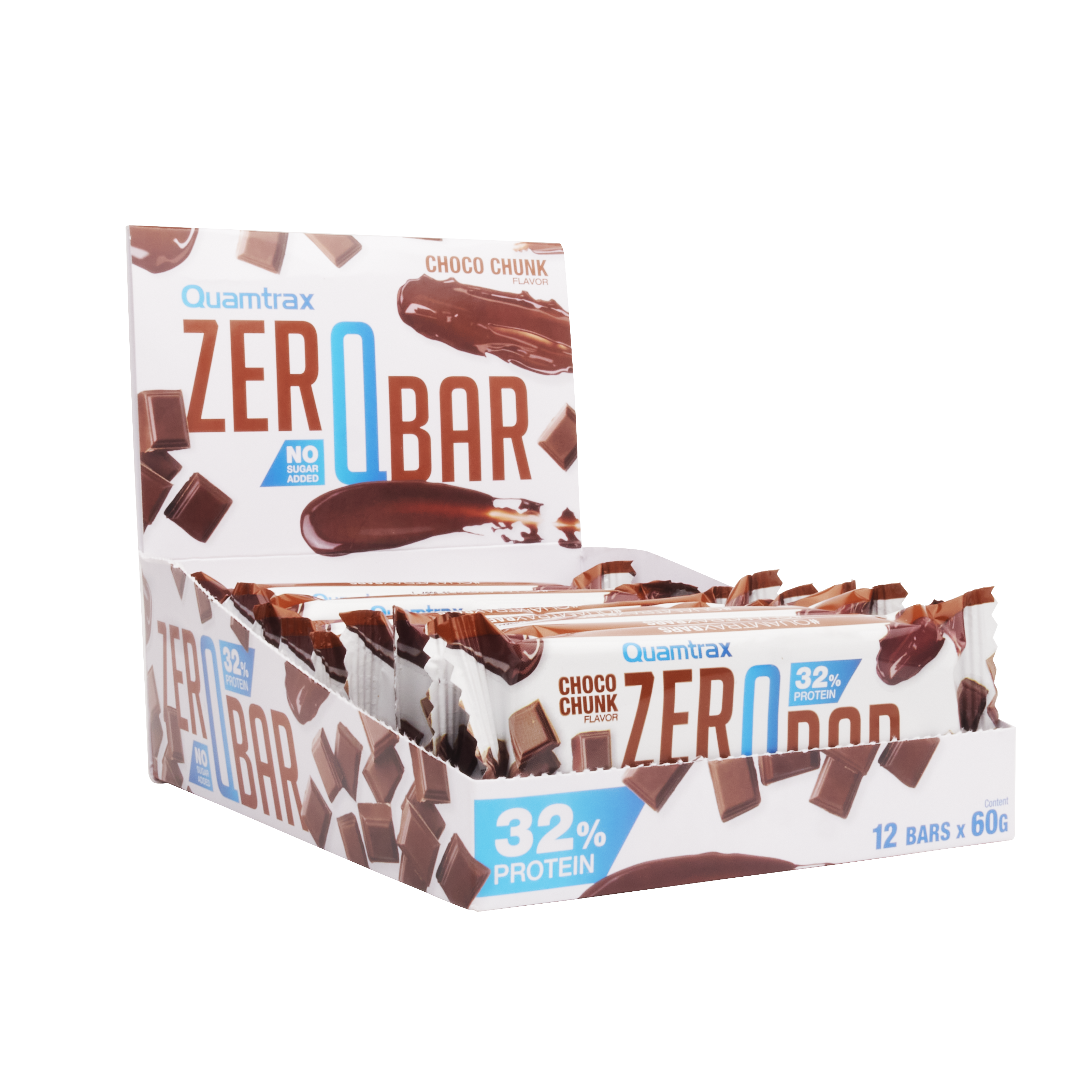 .Zero QBar Choco Chunk 60gr x 12 Uds