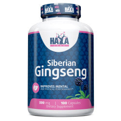 Siberian Ginseng 500mg - 100 Caps - Haya Labs