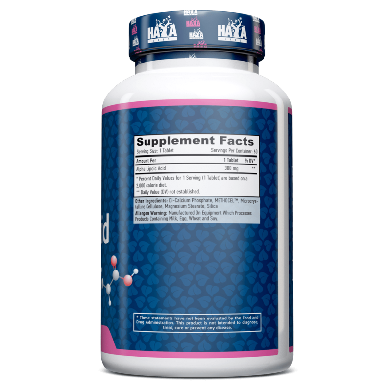 Sustained Release Alpha Lipoic Acid 300 mg. - 60 T