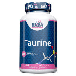 Taurina 500 mg - 100 Caps - Haya Labs