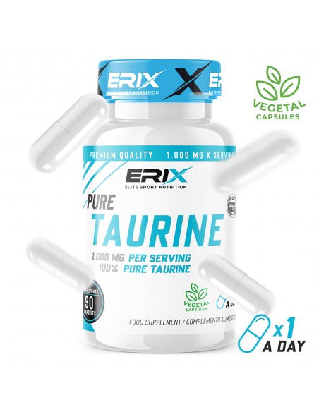 Taurina (90 Cápsulas) - Erix Nutrición imagen 4