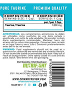 Taurina (90 Cápsulas) - Erix Nutrición imagen 6