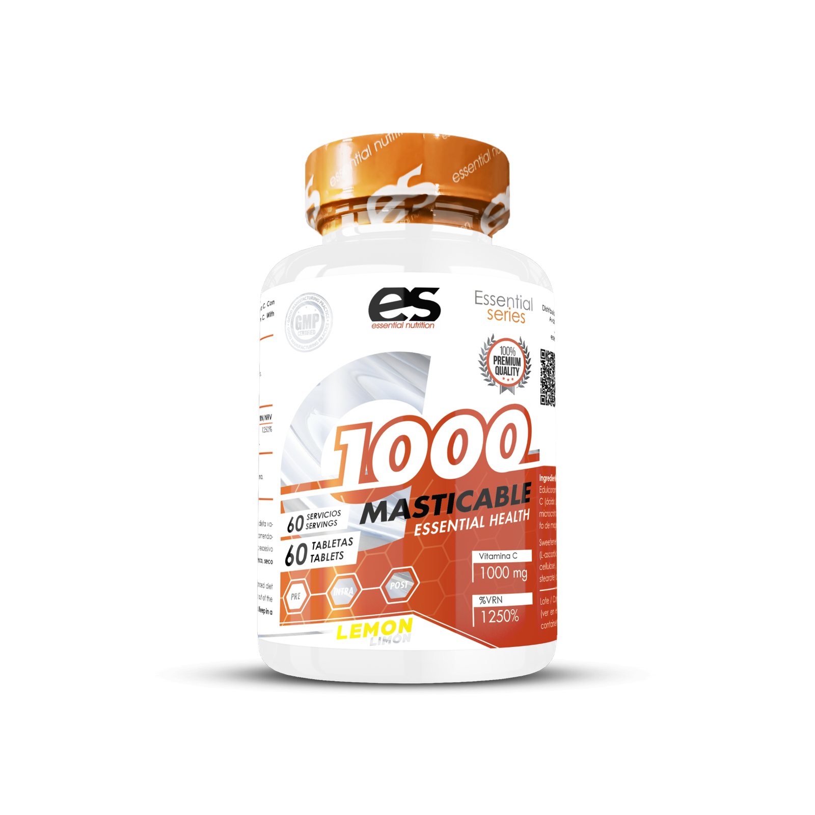 Vitamina C Masticable 1000mg 60 caps