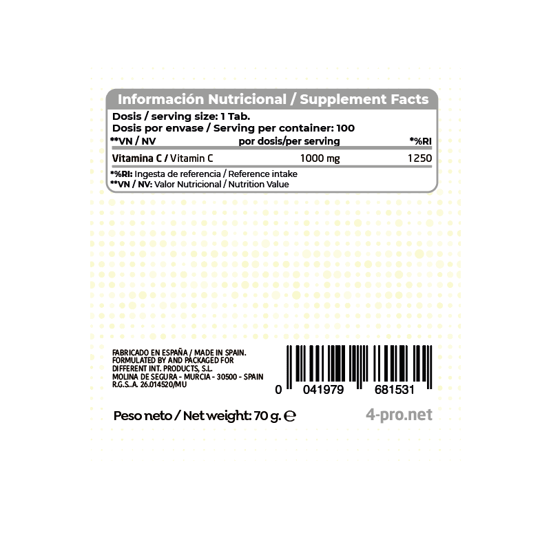 Vitamin C 90 Tabs 1000 mg