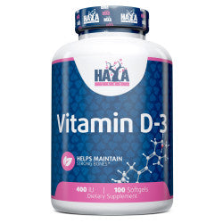 Vitamina D-3 400 ui - 100 Caps - Haya Labs