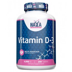 Vitamina D-3 4000 IU - 250 Tabs - Haya Labs
