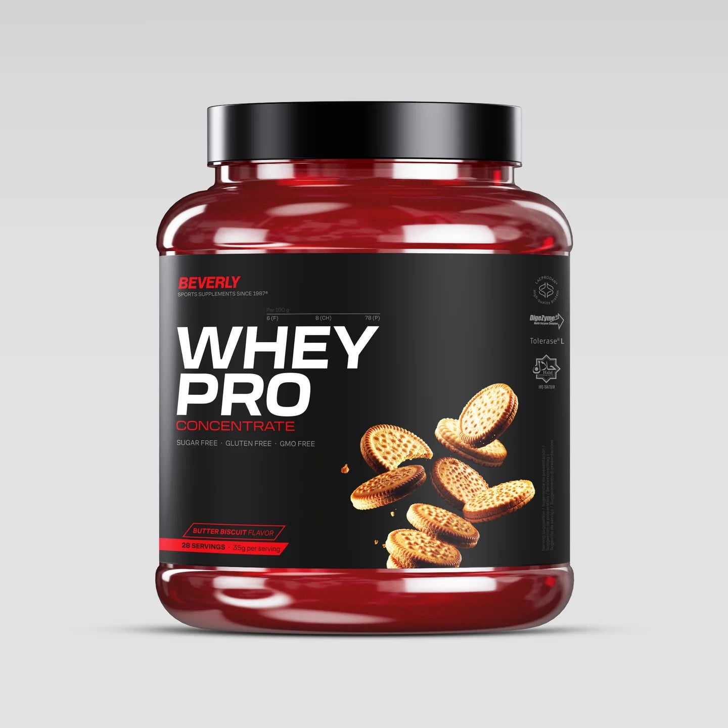 PROTEINS - WHEY PRO CONCENTRATE Butter Biscuit 1kg  -  Lacprodan®