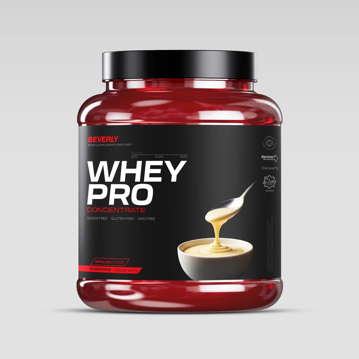 PROTEINS - WHEY PRO CONCENTRATE Natillas 1kg -  Lacprodan®