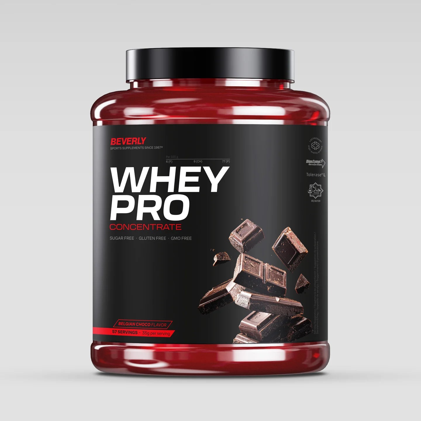 PROTEINS - WHEY PRO CONCENTRATE Belgian Choco - Lacprodan®   REBRANDING!!!