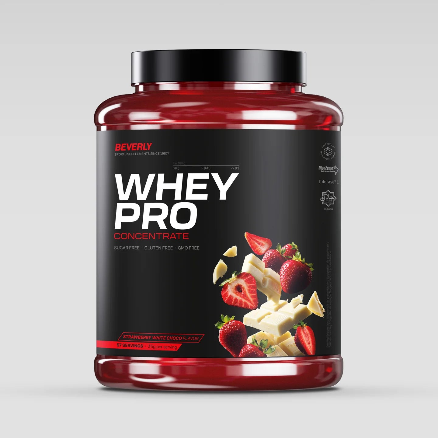 PROTEINS - WHEY PRO CONCENTRATE Strawberry White Choco -  Lacprodan®