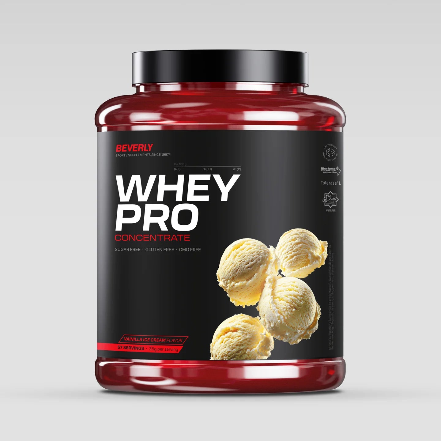 PROTEINS - WHEY PRO CONCENTRATE Vanilla Ice Cream -  Lacprodan®    REBRANDING!!!