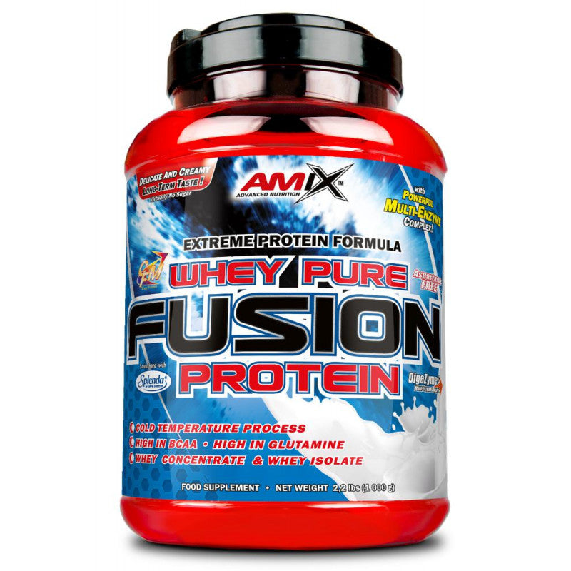 Whey Pro Fusion 1 kg NEUTRO,CHOCOLATE,CHOCO-COCO,FRESA,VAINILLA,PLATANO, COOKIES&CREAM,MANZANA VERDE CON CANELA,FRUTAS DEL BOSQUE,PIÑA COLADA,LIMA,FRAMBRUESA AZUL, DOBLE CHOCO BLANCO