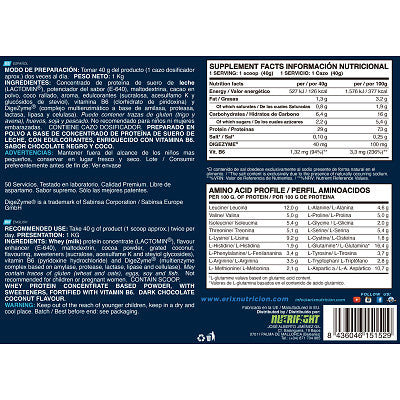 WHEY ULTIMATE PLUS 1 KG - Erix Nutrición imagen 2