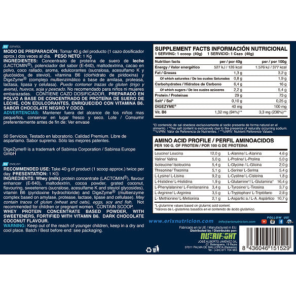WHEY ULTIMATE PLUS 1 KG - Erix Nutrición imagen 4