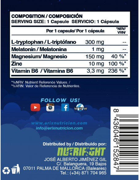 ZMA Night (60 Cápsulas) - Erix Nutrición imagen 8